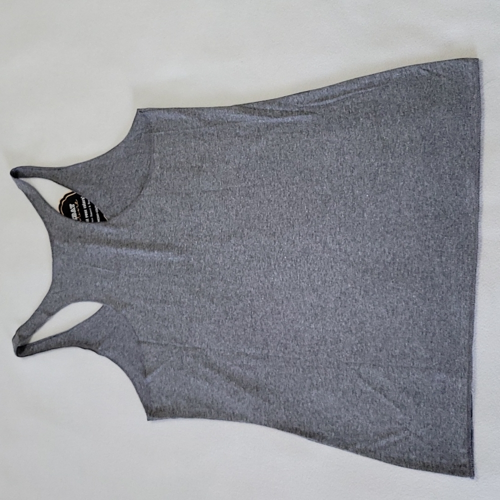 NEW Dallas Mavericks NBA Gameday Couture Womens Racerback Tank Heather Grey Medm - Picture 6 of 11
